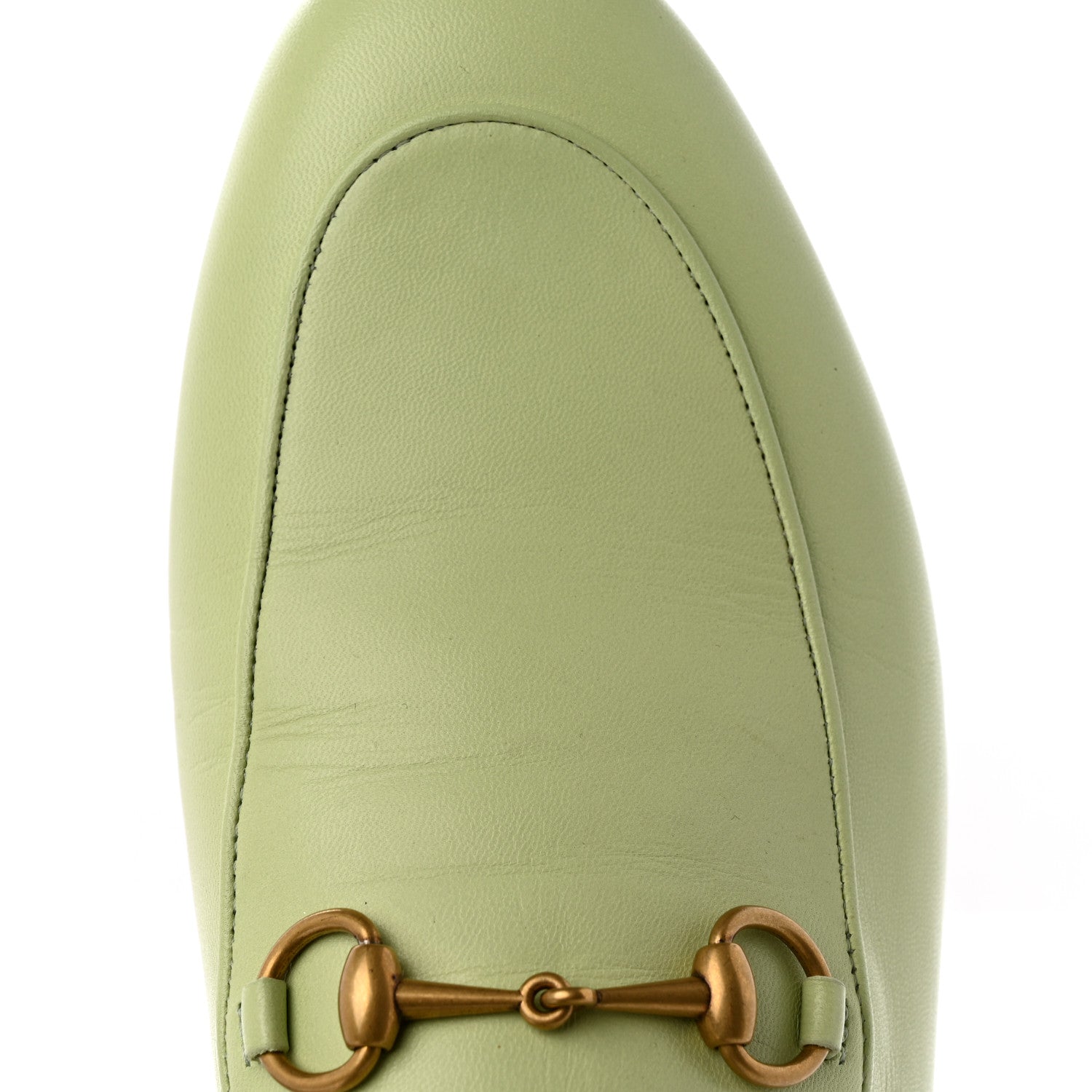 Gucci Malaga Kid Womens Princetown Slippers 40 Pistachio Green 13 of 15