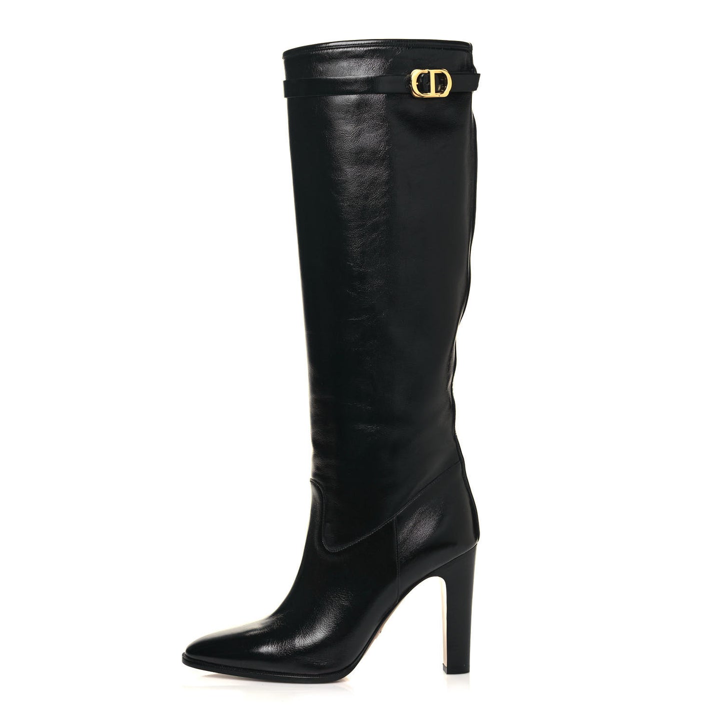 Calfskin Empreinte Tall Boots 39 Black