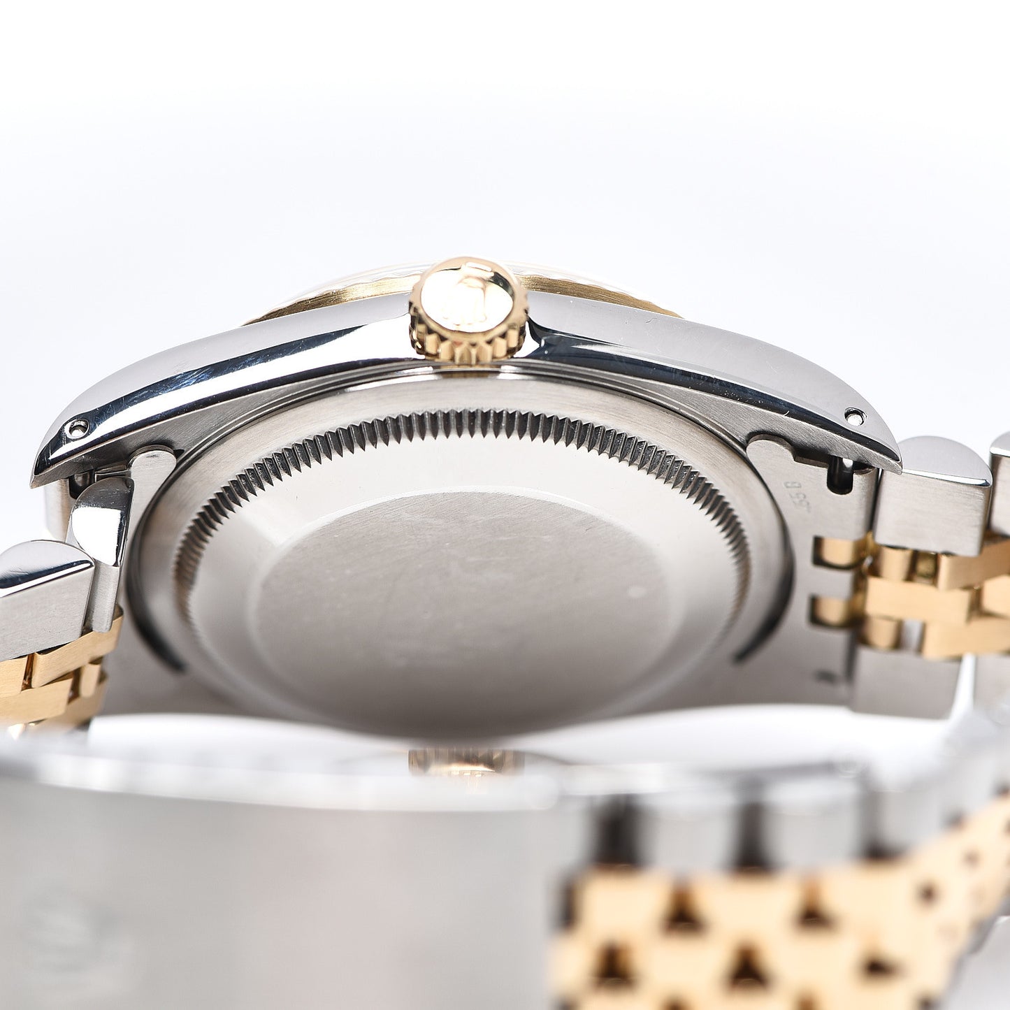 Stainless Steel 18K Yellow Gold Diamond 36mm Oyster Perpetual Datejust Watch Blue 16233
