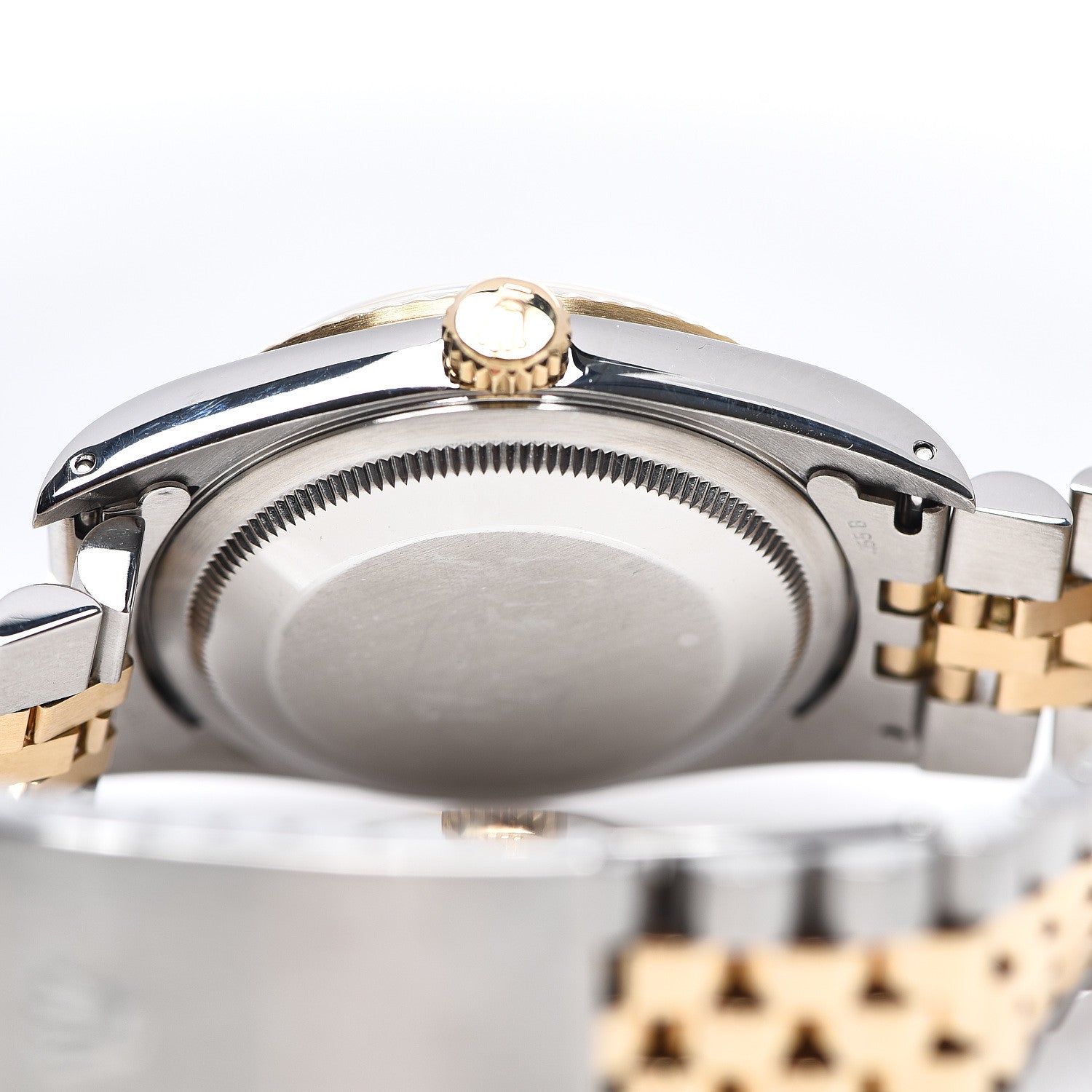 Rolex Stainless Steel 18K Yellow Gold Diamond 36mm Oyster Perpetual Datejust Watch Blue 16233 4 of 4