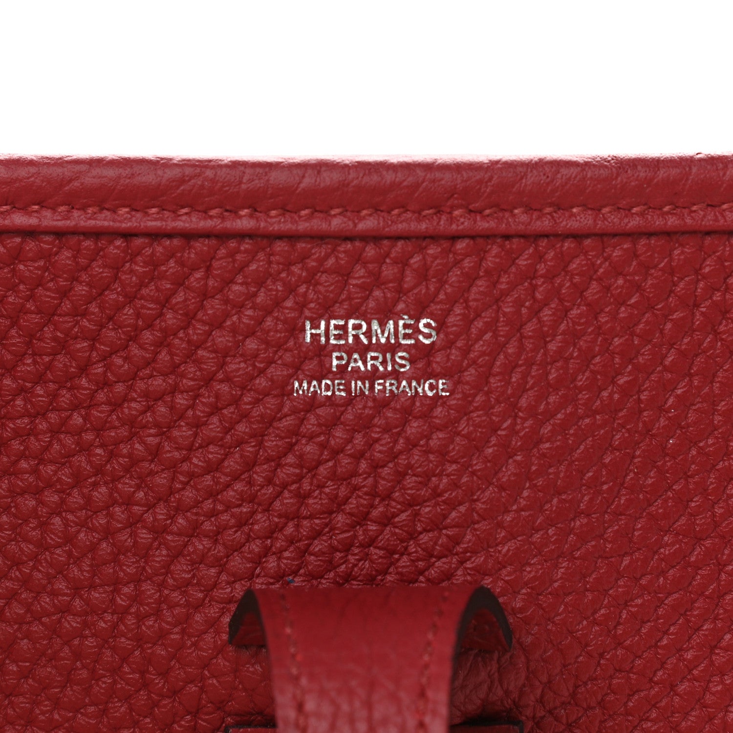 Hermes Taurillon Clemence Evelyne III PM Rouge Grenat 5 of 8