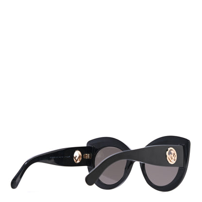 Fendi Acetate F is Fendi Oversized Butterfly Sunglasses FF 0306/S Black 3 of 7