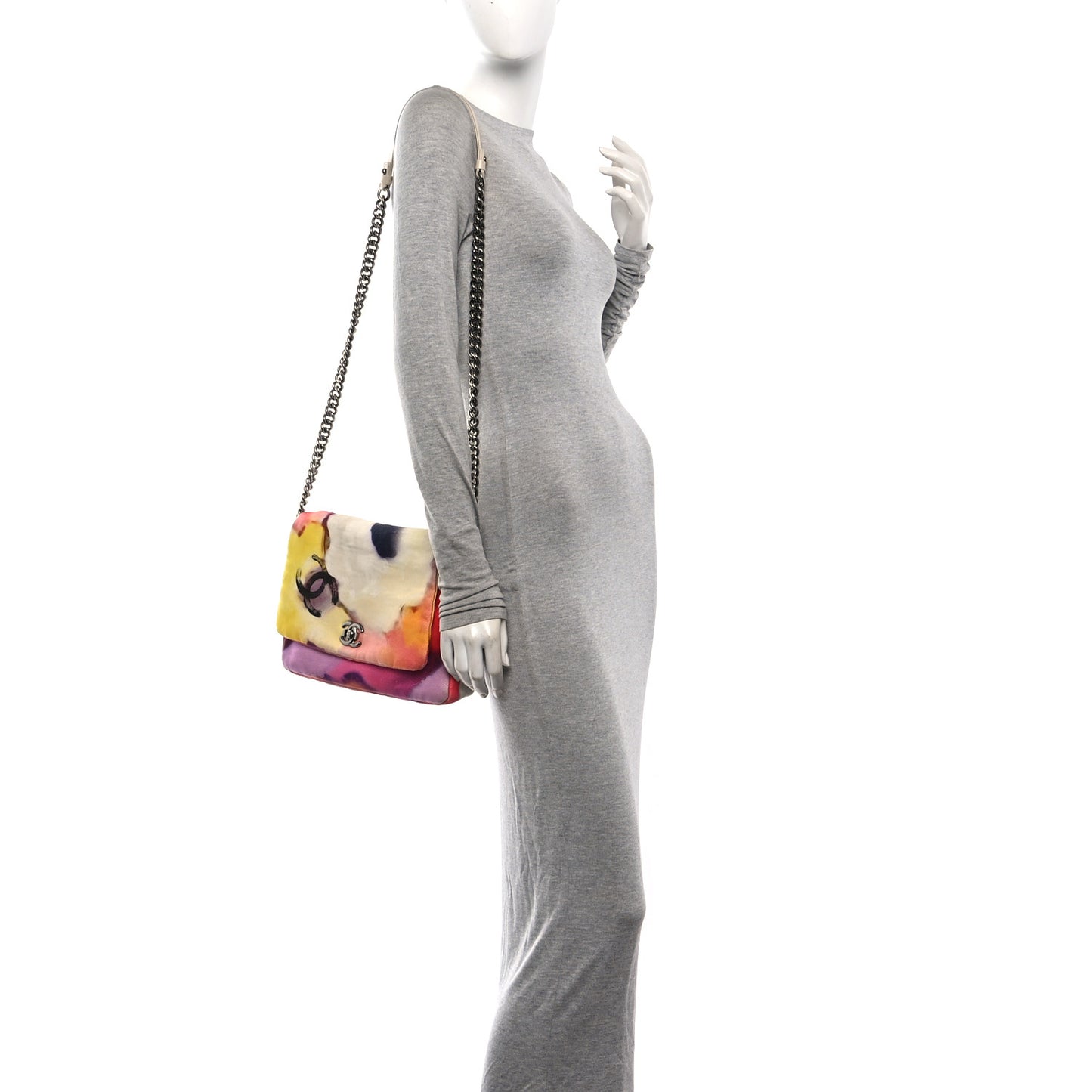 Printed Canvas Flower Power Messenger Flap
