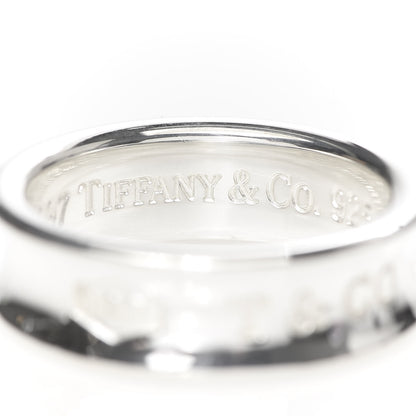 Tiffany Sterling Silver 1837 Band Ring 58 8.25 4 of 4