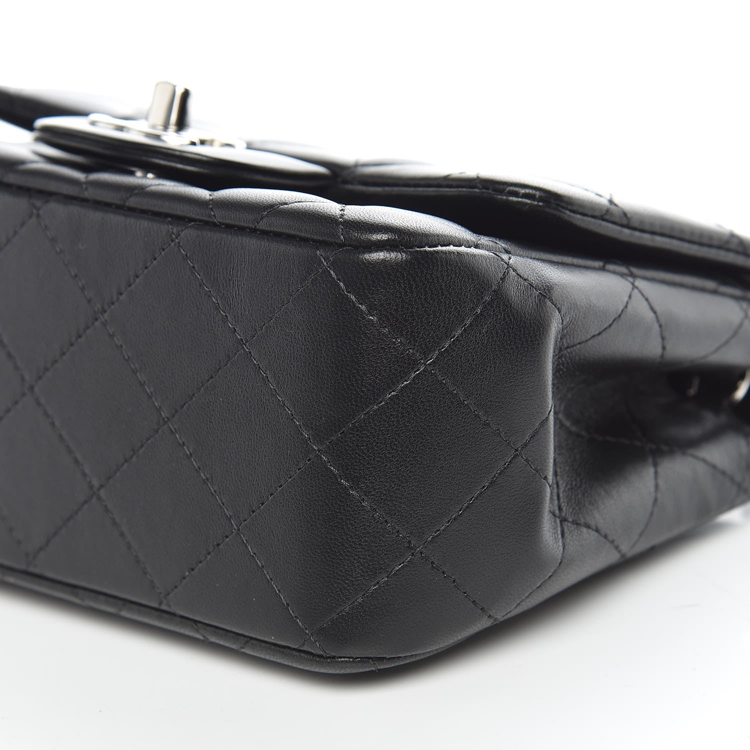 Chanel Lambskin Quilted Mini Square Flap Black 9 of 9