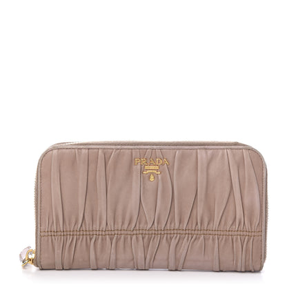 Prada Nappa Gaufre Zip Around Wallet Cammeo 1 of 9