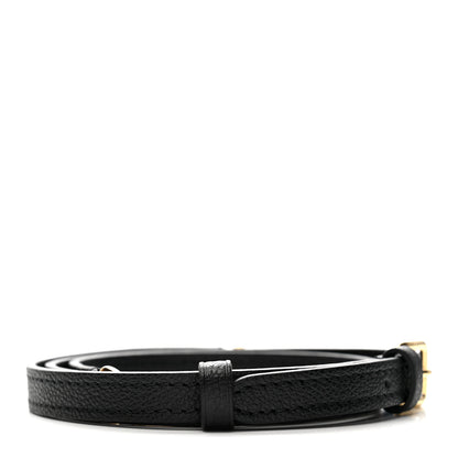 Louis Vuitton Calfskin 16mm Adjustable Shoulder Strap Black 2 of 4