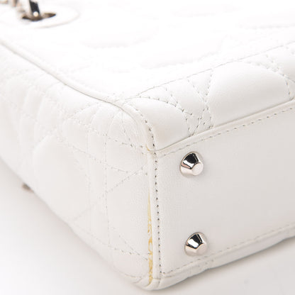 Christian Dior Lambskin Cannage Mini Lady Dior White 17 of 17