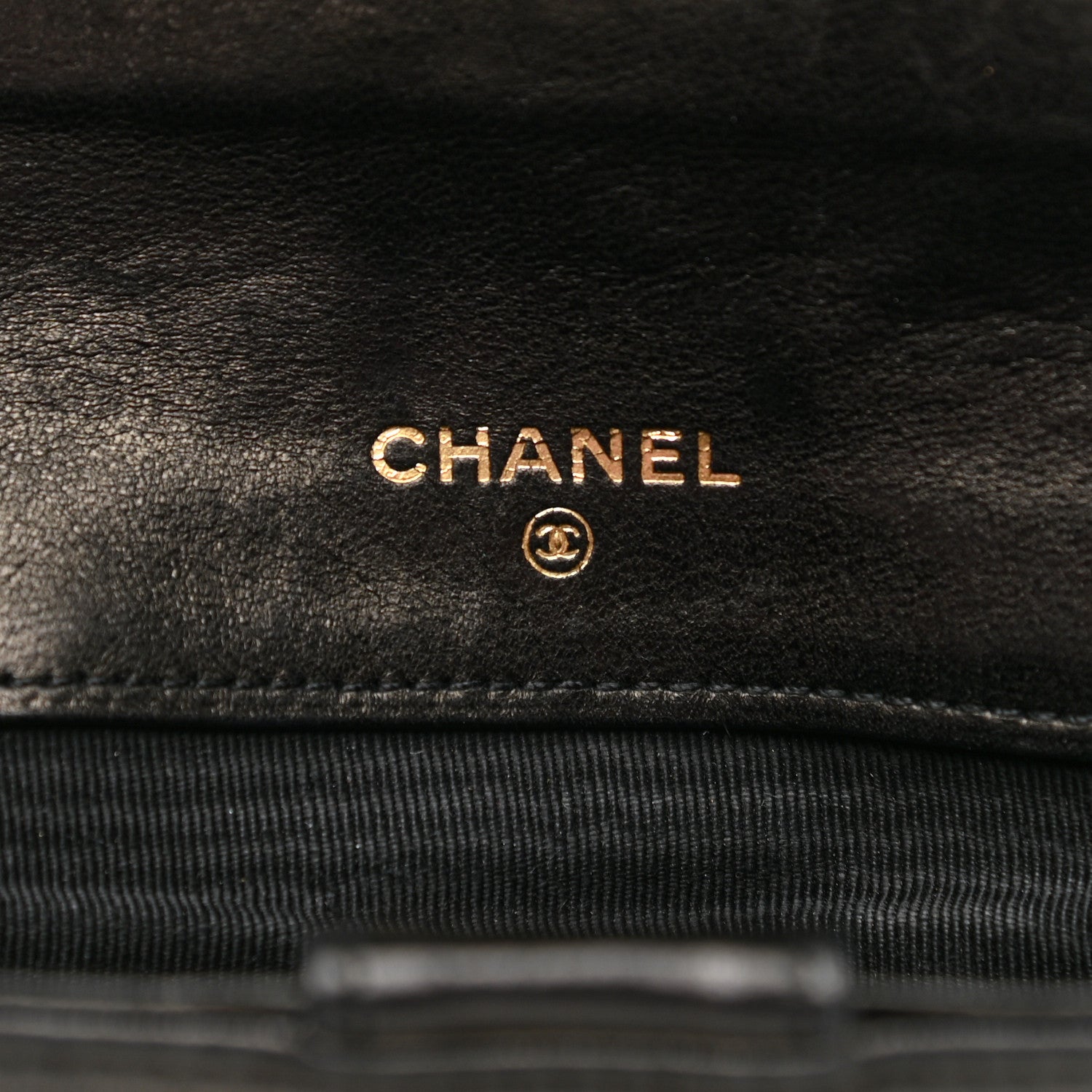 Chanel Lambskin Diamond Stitched Envelope Long Flap Wallet Black 6 of 9