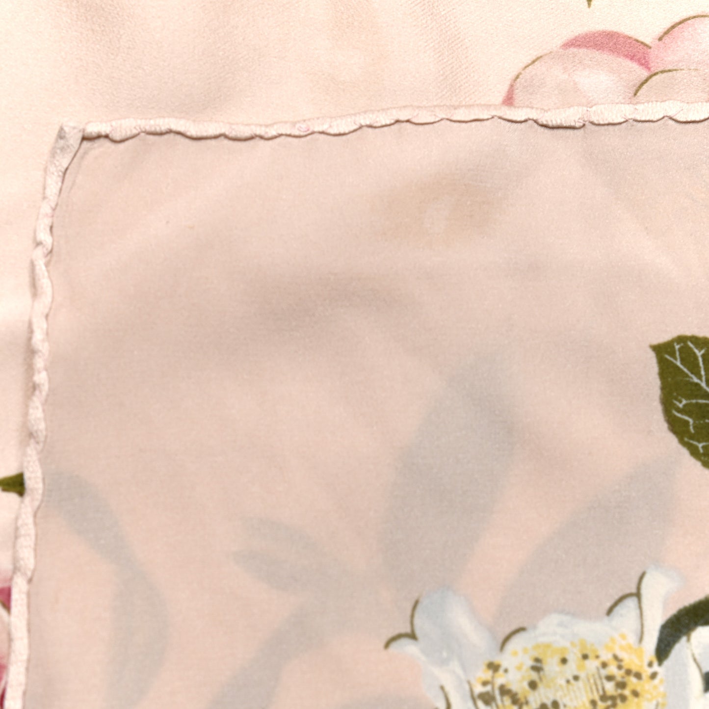 Silk CC Logo Camellia Scarf