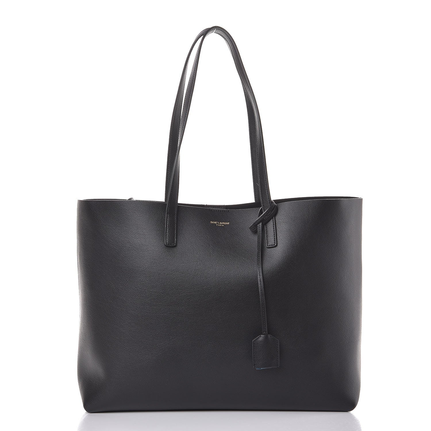 Saint Laurent Calfskin Large Shopping Tote Black 3 of 8