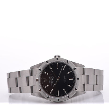 Rolex Stainless Steel 34mm Oyster Perpetual Air-King Precision Watch Black 14010M 3 of 9