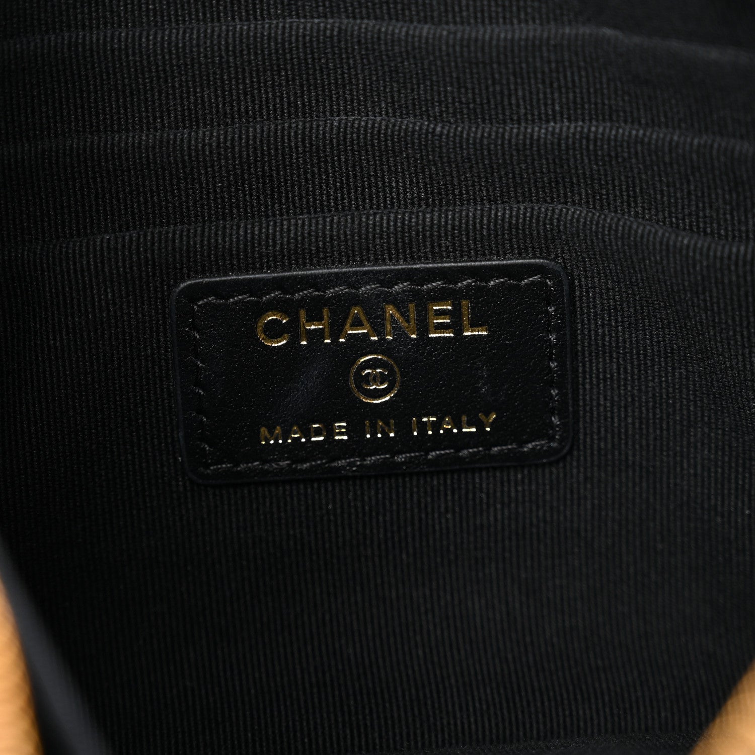 Chanel Shiny Caviar Quilted Strass CC Cosmetic Case Black 6 of 9