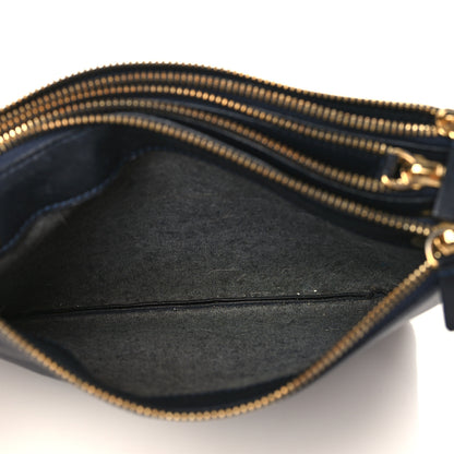 Celine Lambskin Small Trio Crossbody Bag Black 7 of 10