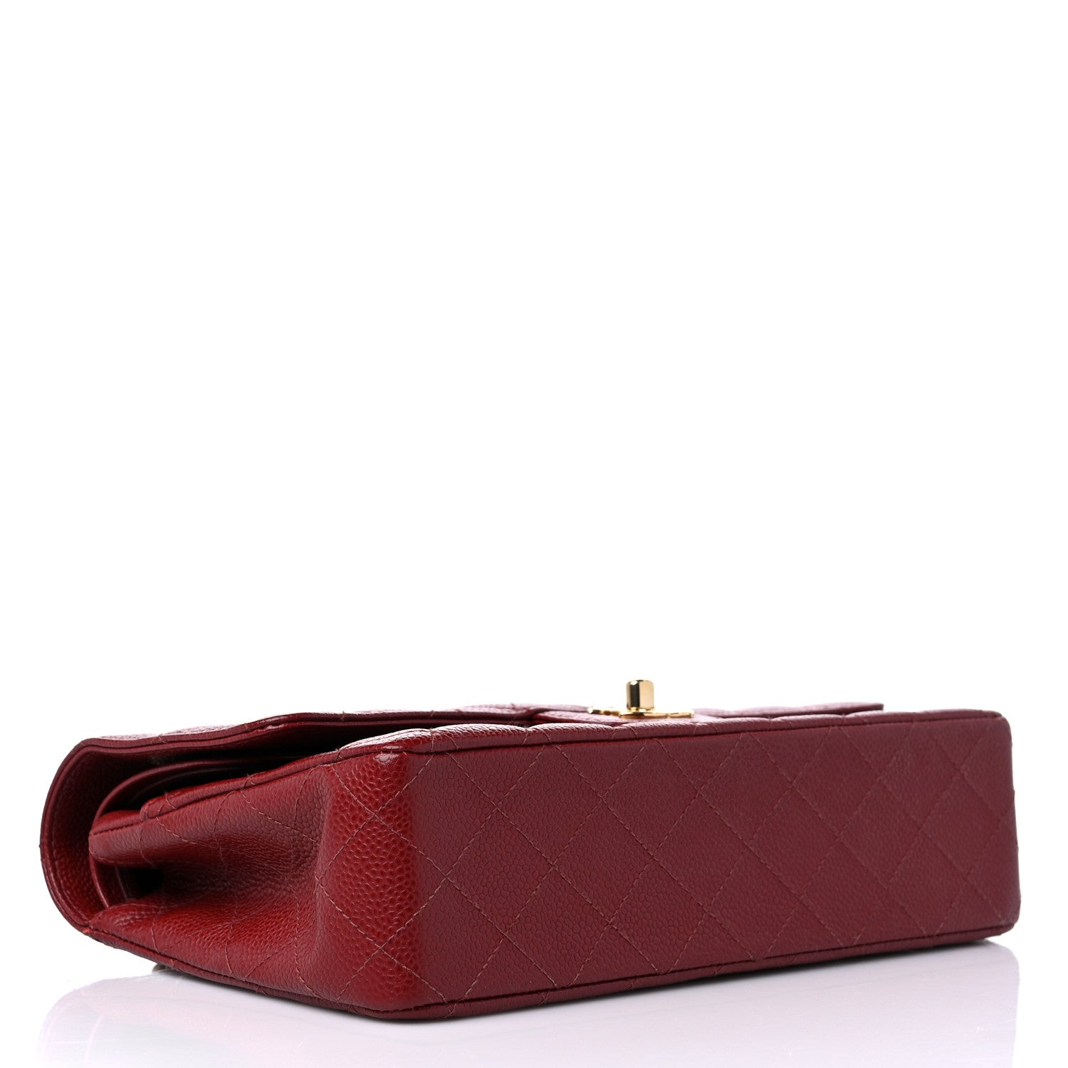 Chanel Caviar Quilted Medium Double Flap Bordeaux 3 of 10