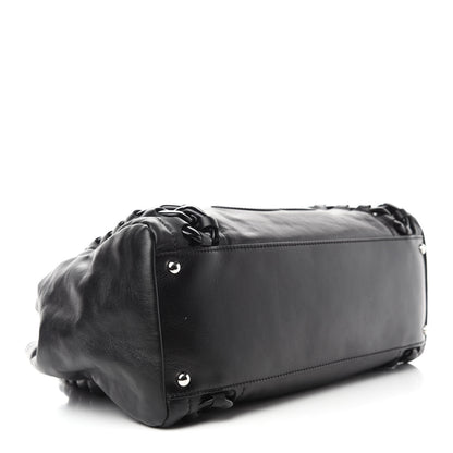Chanel Calfskin Modern Chain Rhodoid East West Tote Black 4 of 14