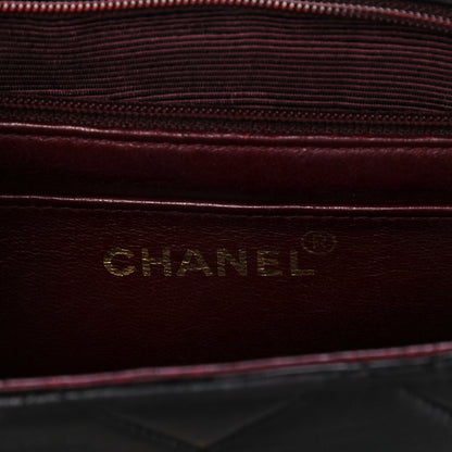 Chanel Lambskin Quilted Single Flap Bag Black 6 of 12