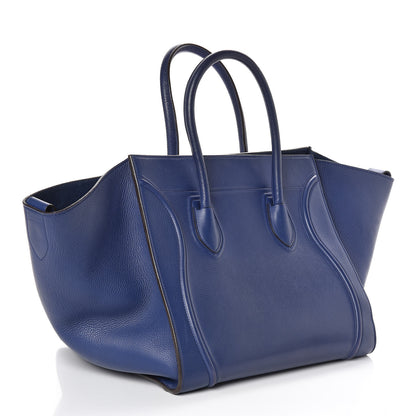 Celine Supple Calfskin Medium Phantom Luggage Indigo 3 of 10