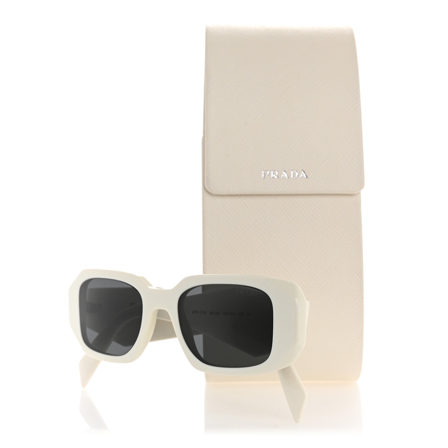 Prada Acetate Symbole Sunglasses SPR 17W White 1739901 – FASHIONPHILE