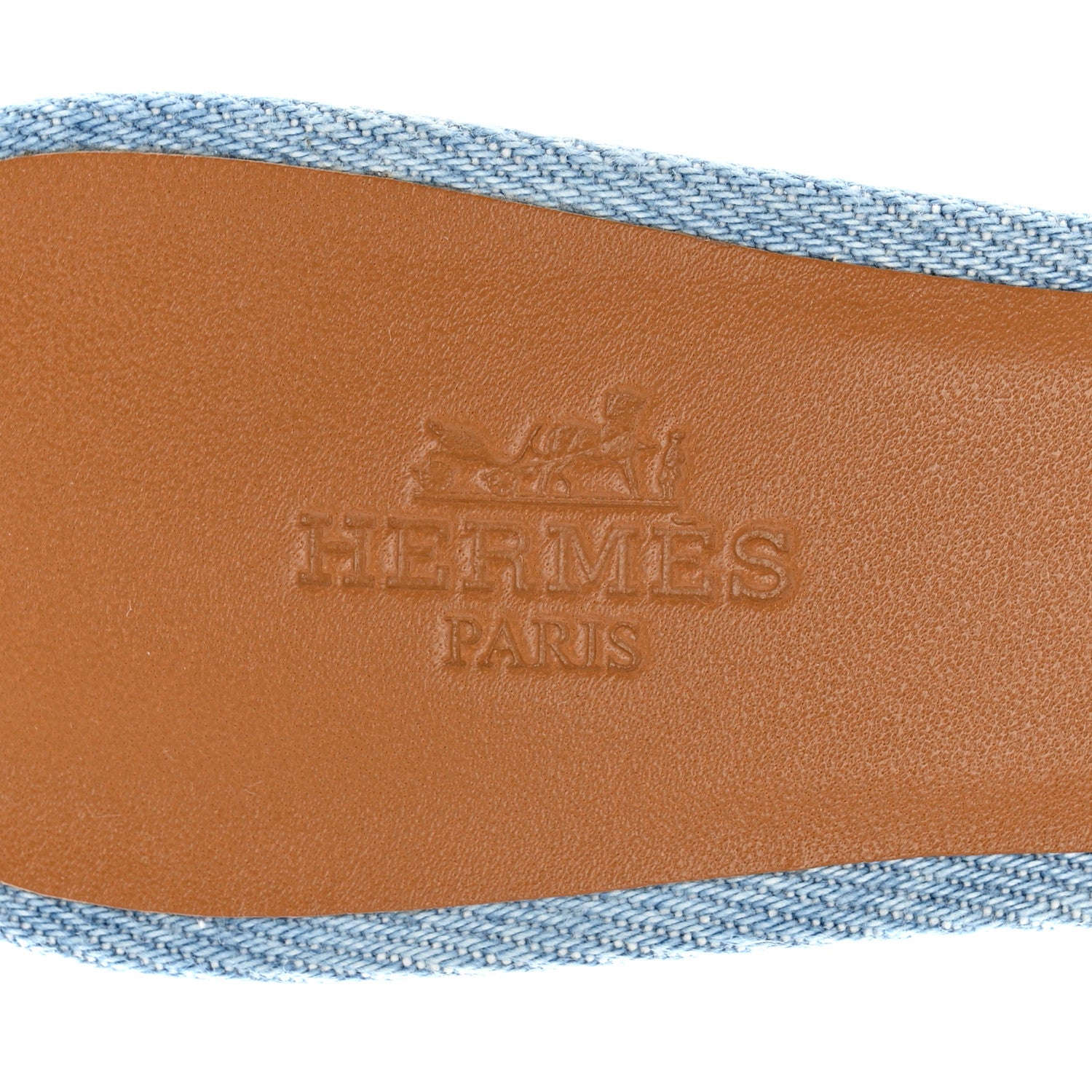 Hermes Denim Oasis Sandals 36 Bleu Clair 7 of 9