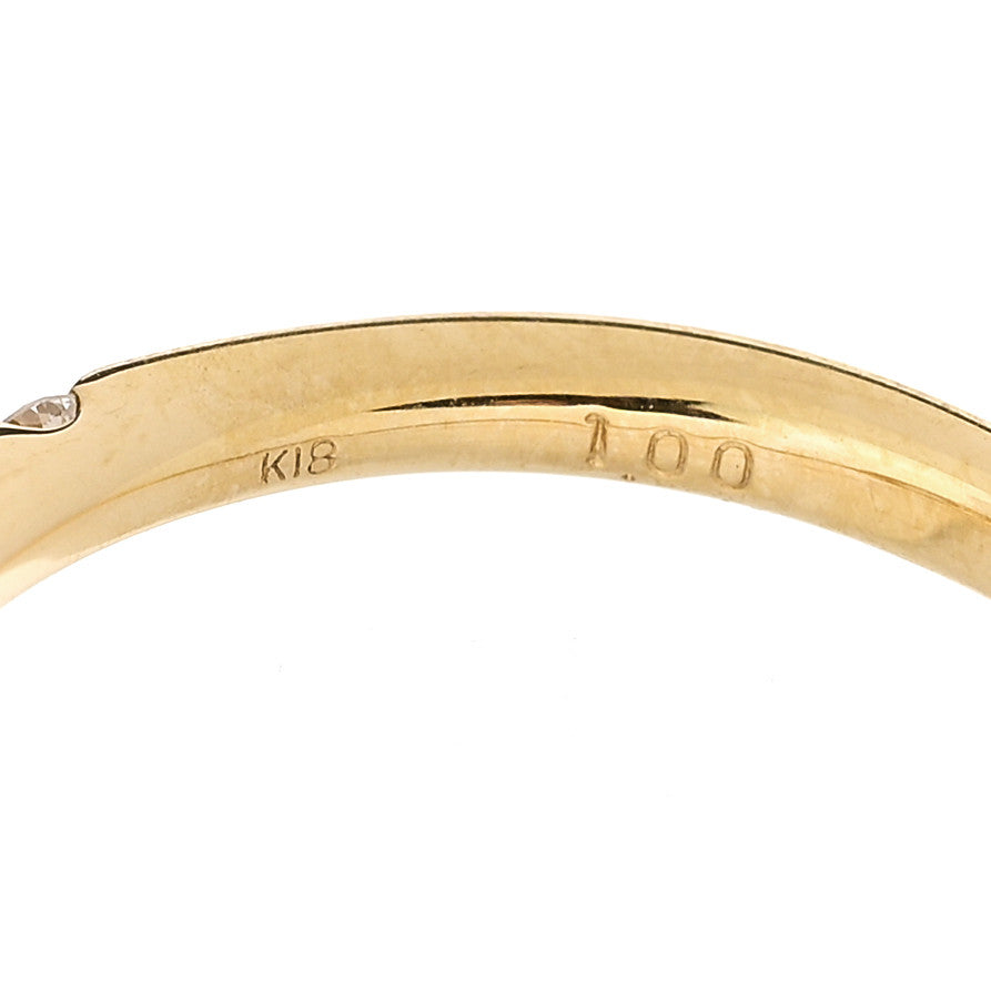 Parker & West by FASHIONPHILE 18K Yellow Gold Diamond 1.00ct Cushion Cut Pave Band Engagement Ring 51 5.75 9 of 10