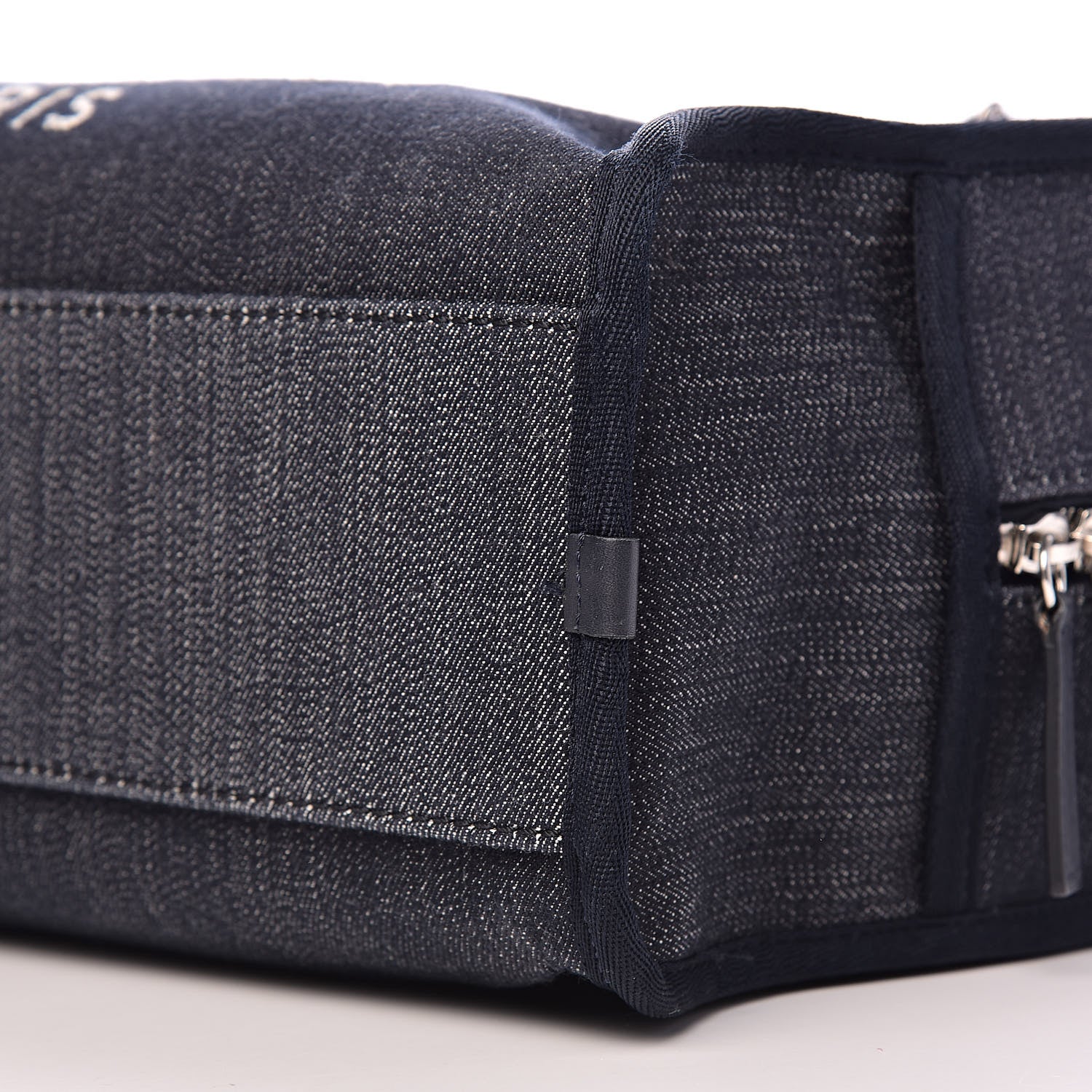 Chanel Denim Deauville Bowling Bag Dark Blue 11 of 13