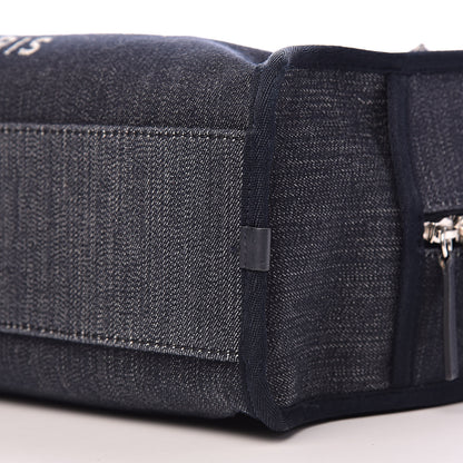 Chanel Denim Deauville Bowling Bag Dark Blue 11 of 13