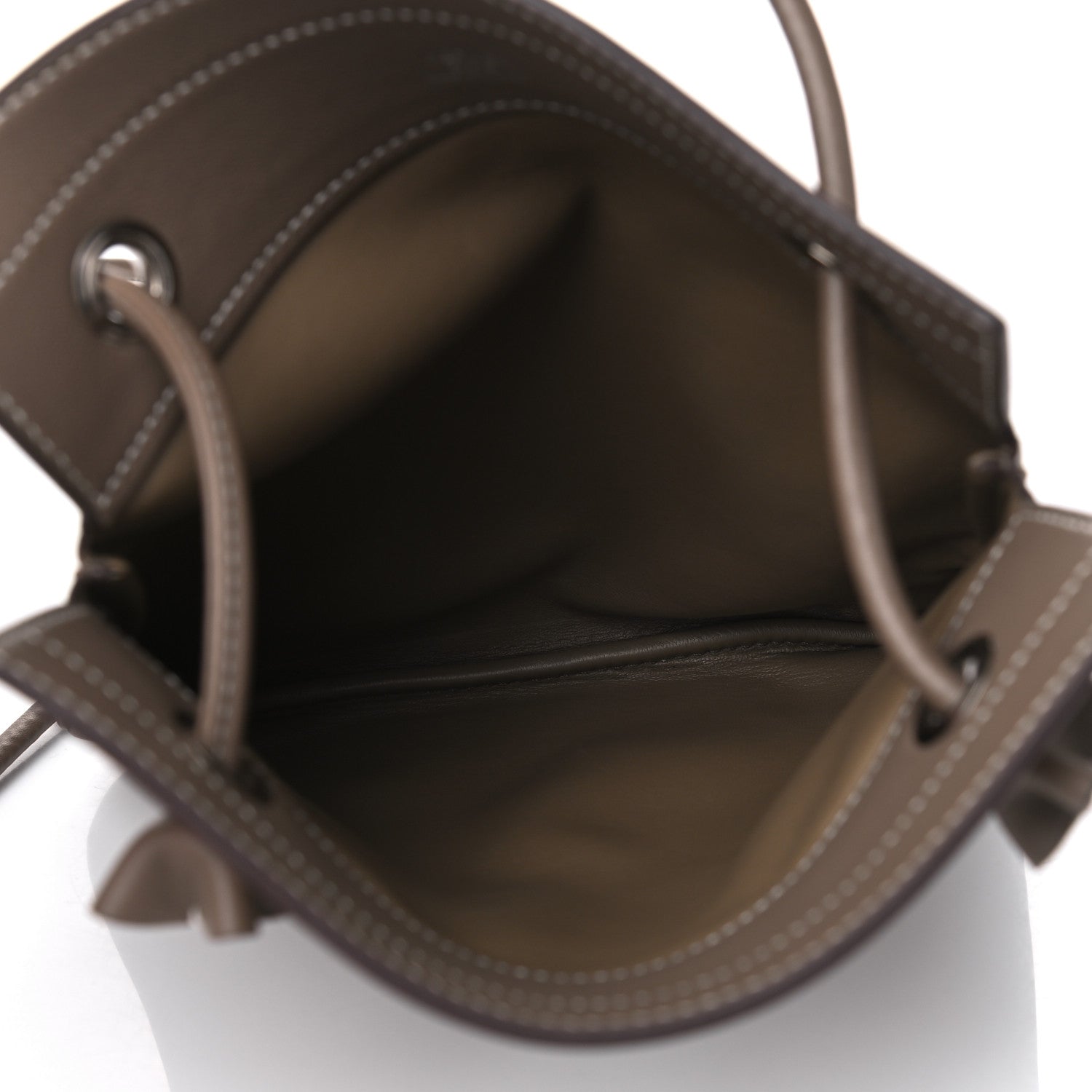 Hermes Milo Lambskin Swift Mini Aline Etoupe 4 of 8