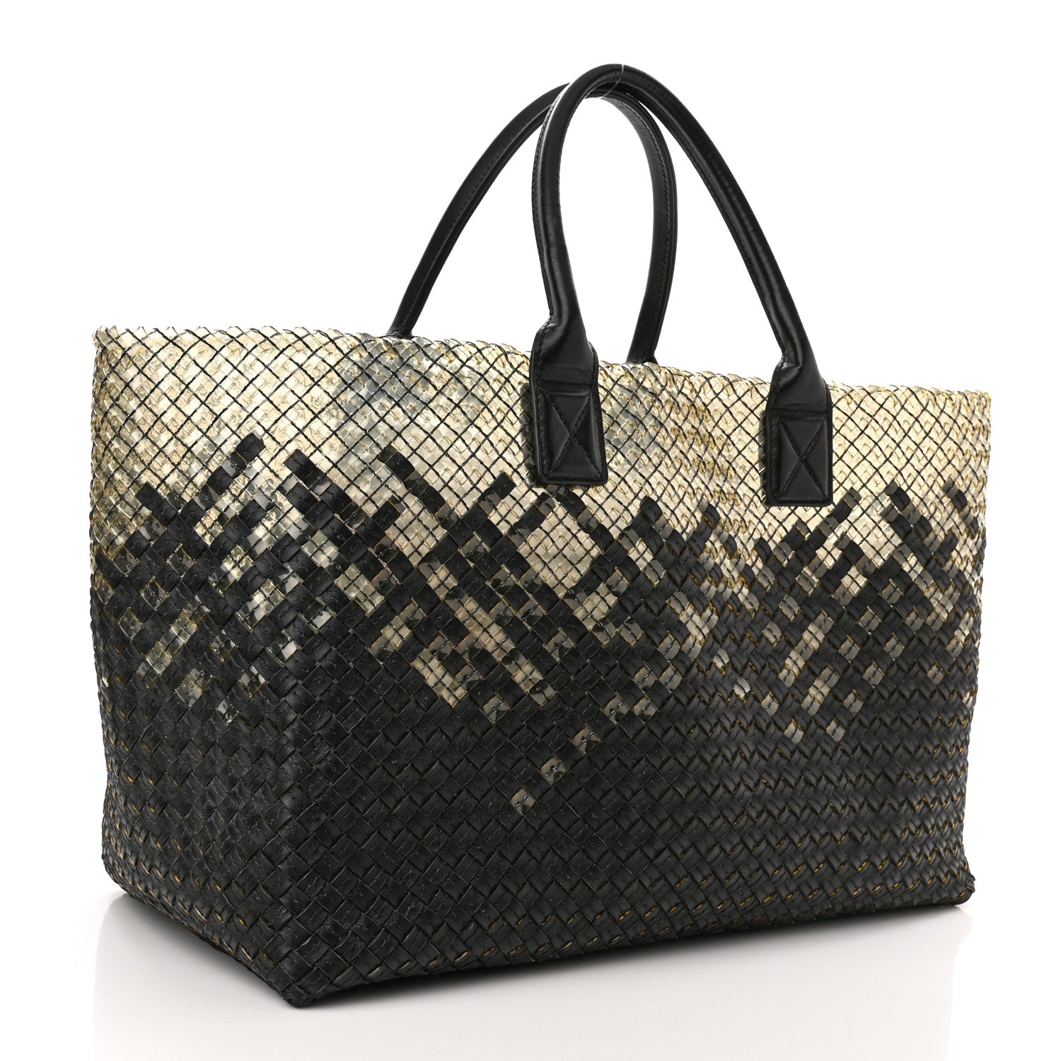 Bottega Veneta Nappa Intrecciato PVC Medium Cabat Black 3 of 9