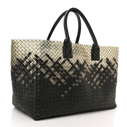 Bottega Veneta Nappa Intrecciato PVC Medium Cabat Black 3 of 9