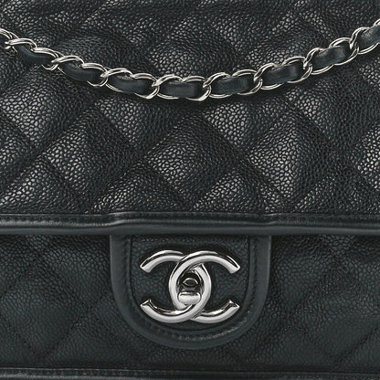 Chanel Caviar Quilted Medium French Riviera Flap Black 10 of 14