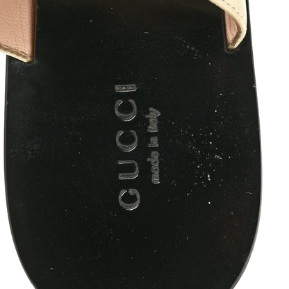 Gucci Calfskin GG Marmont Thong Sandals 36 Mystic White 7 of 12