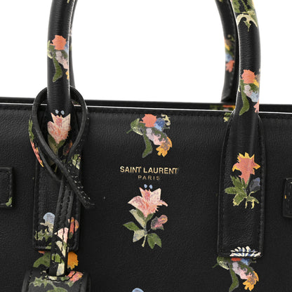 Saint Laurent Calfskin Prairie Printed Nano Sac De Jour Black 8 of 10
