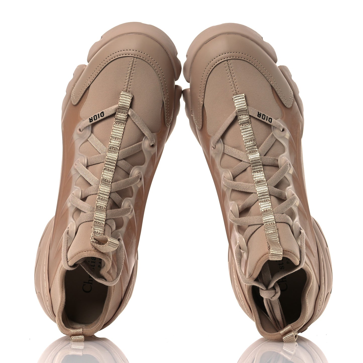 Neoprene Rubber Womens D-Connect Sneakers 40 Nude