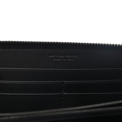 Bottega Veneta Nappa Intrecciato Zip Around Wallet Black 6 of 8