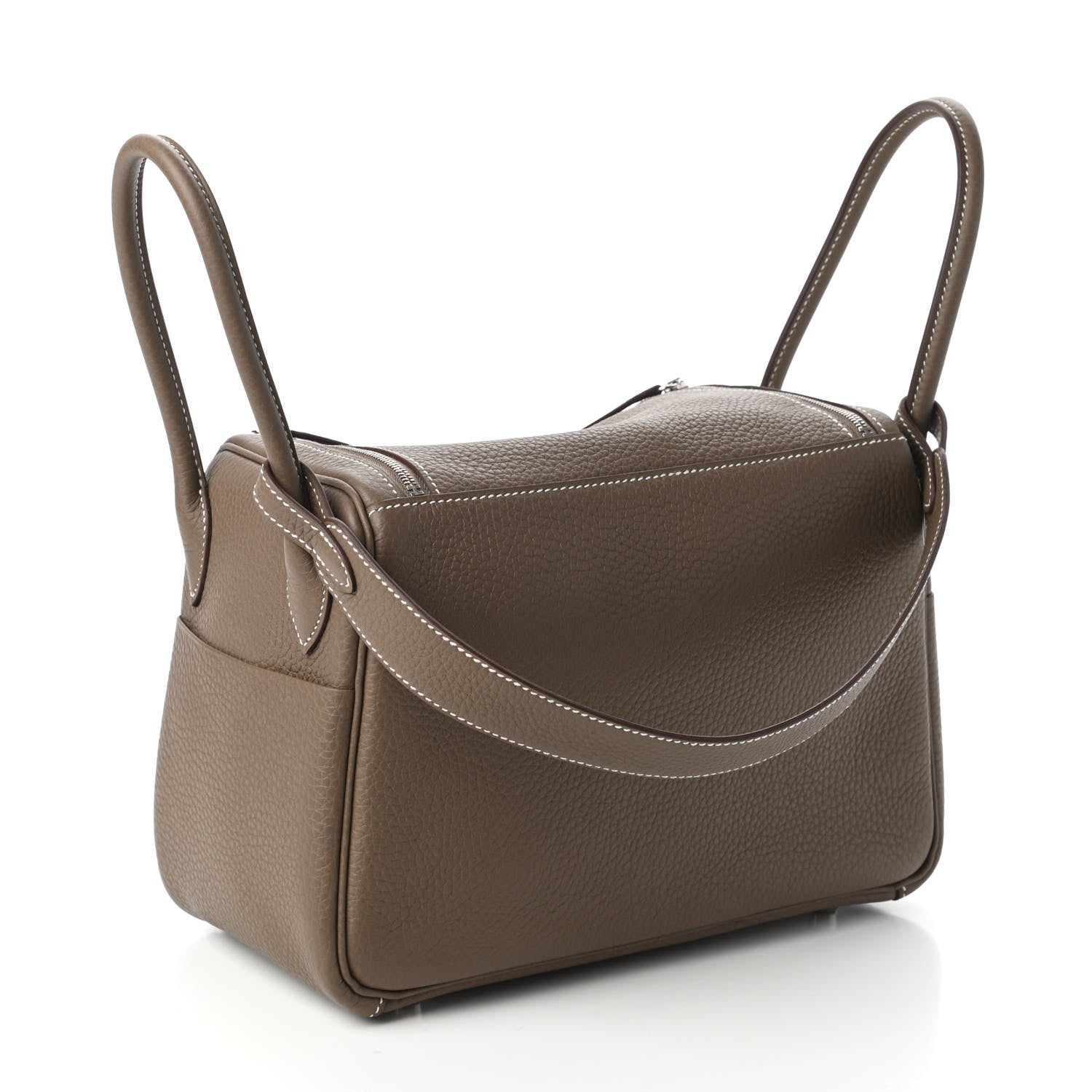 Hermes Taurillon Clemence Lindy 26 Etoupe 3 of 10
