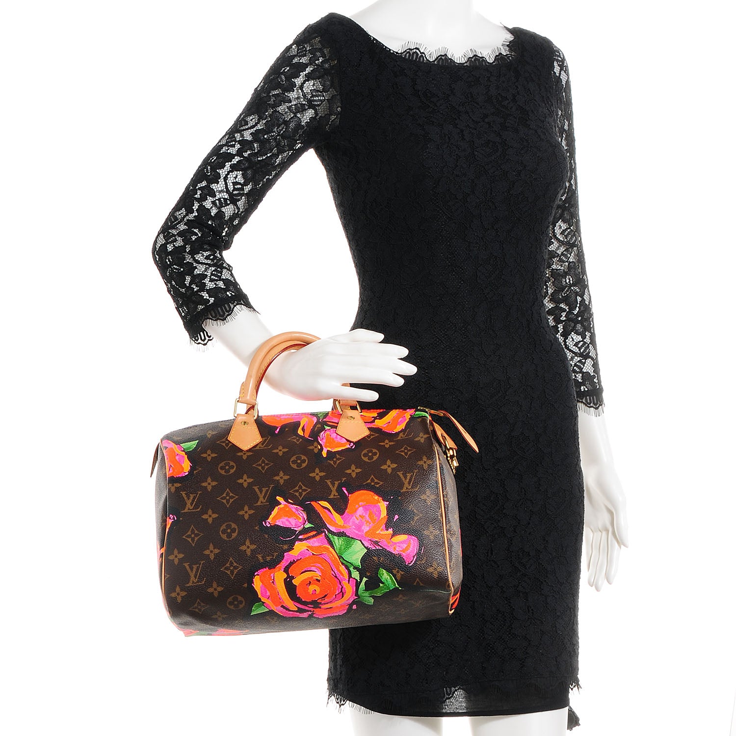 Louis Vuitton Monogram Roses Speedy 30 2 of 7