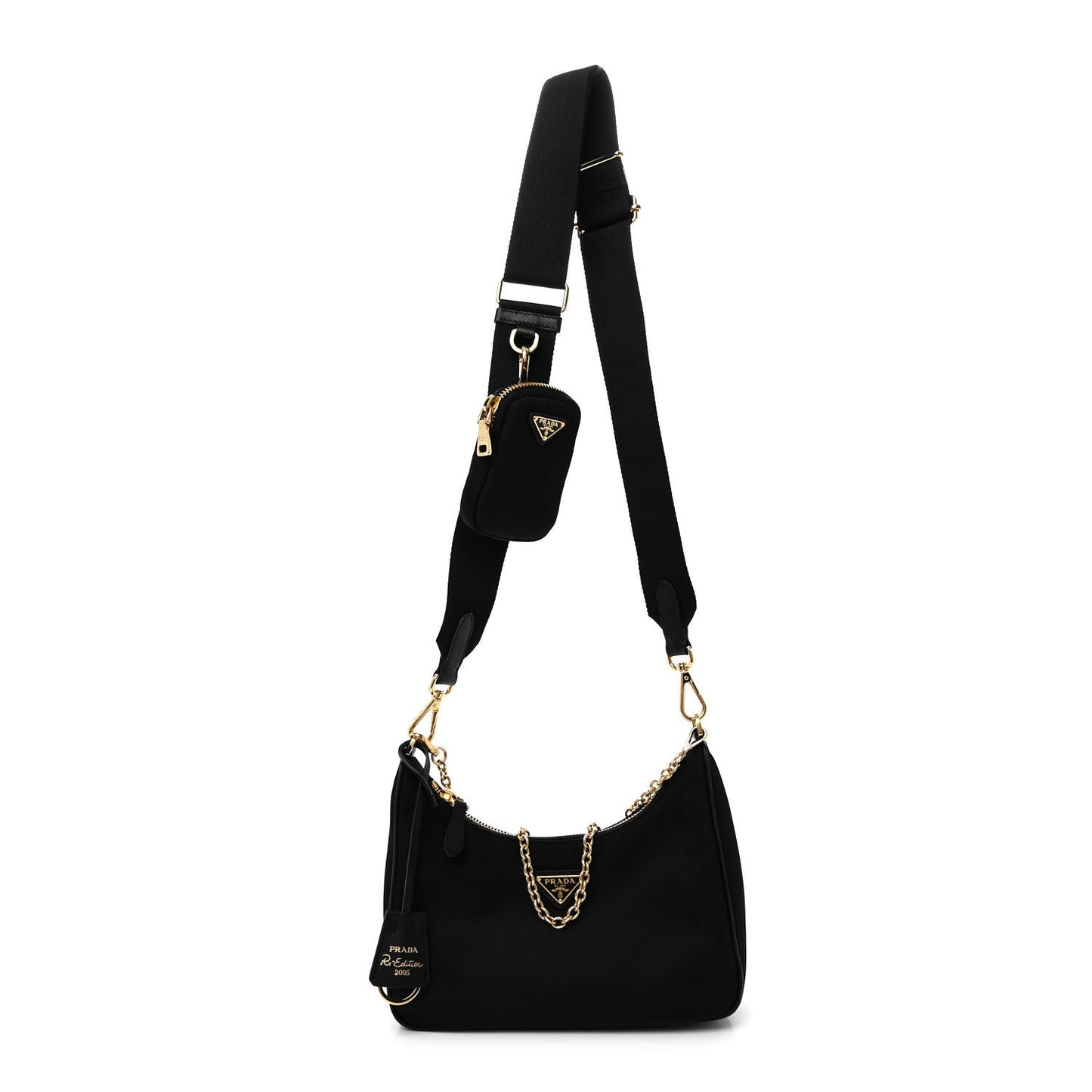 Nylon Re-Edition 2005 Shoulder Bag Black