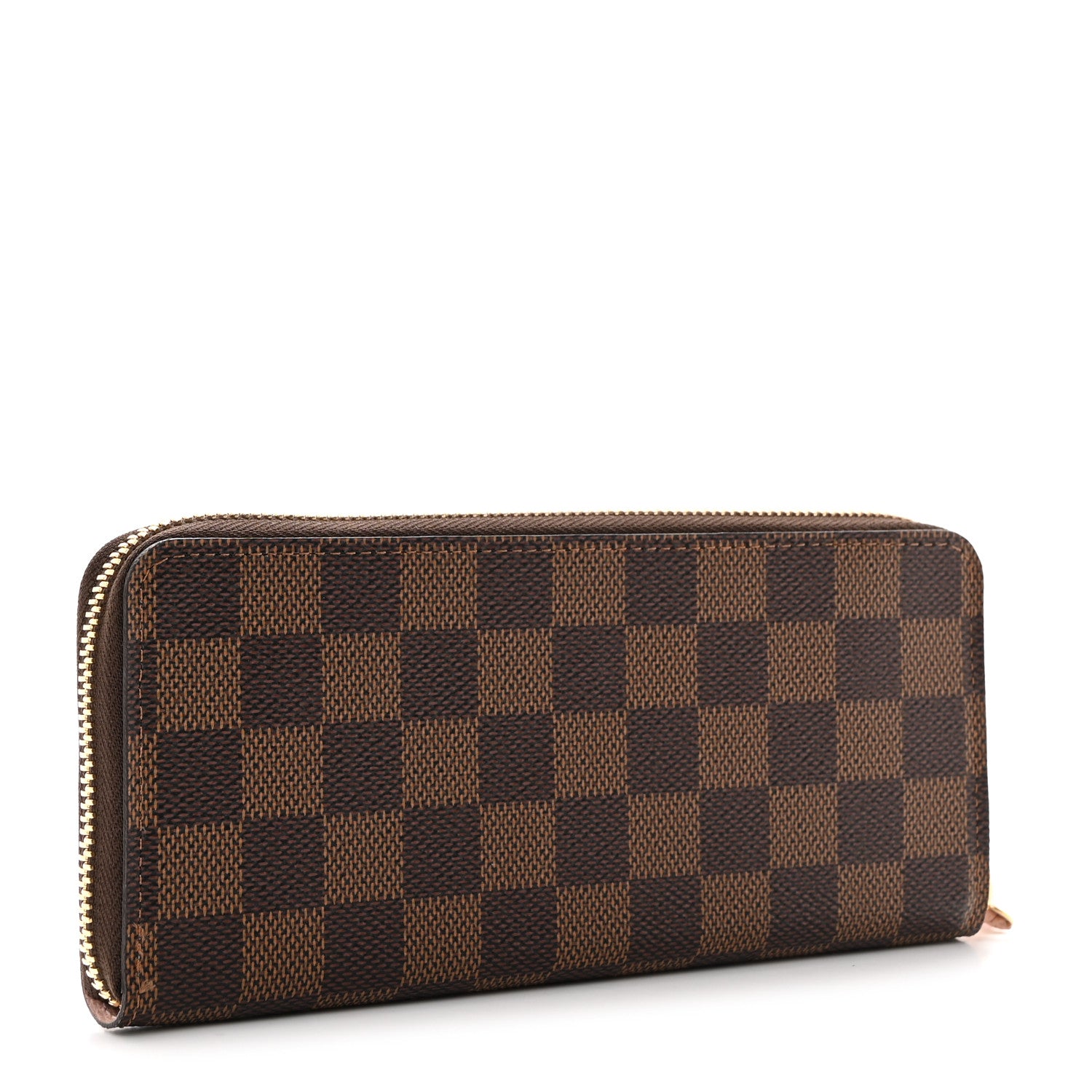 Louis Vuitton Damier Ebene Clemence Wallet Rose Ballerine 3 of 9