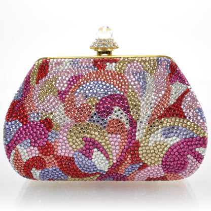 Judith Leiber Swarovski Crystal Swirl Minaudiere 1 of 7