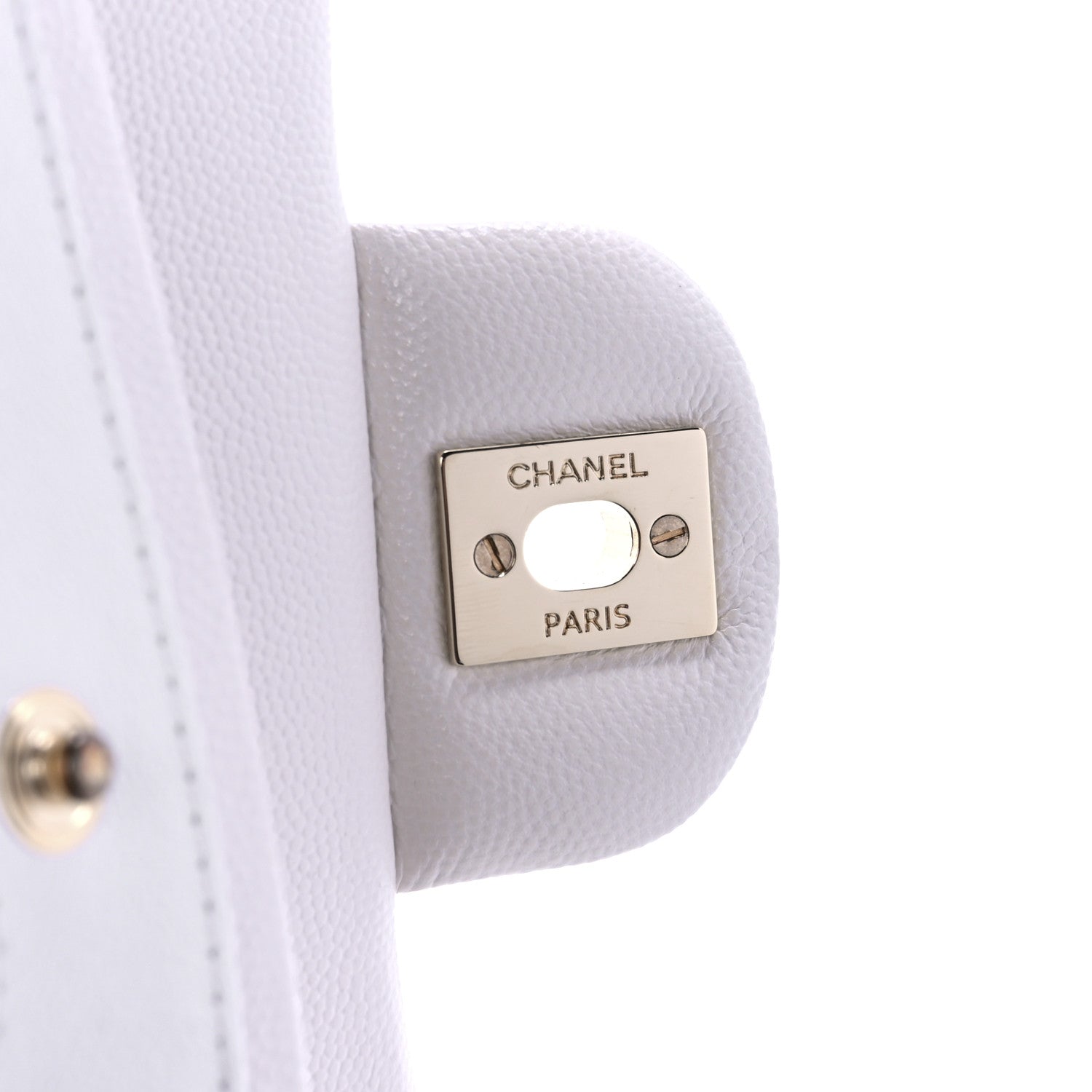 Chanel Caviar Quilted Small Double Flap White 7 of 11