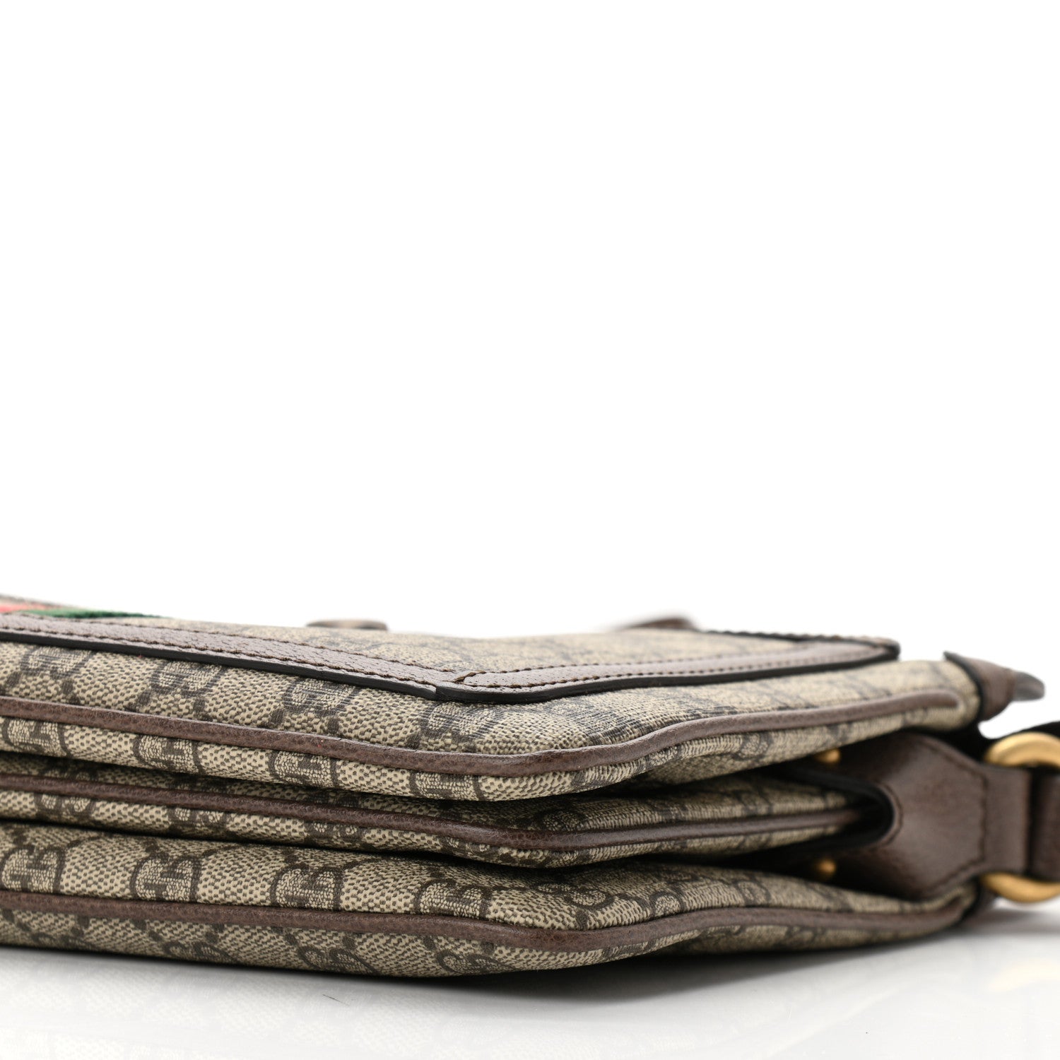 Gucci GG Supreme Monogram Web Medium Ophidia Shoulder Bag Beige New Acero 10 of 10