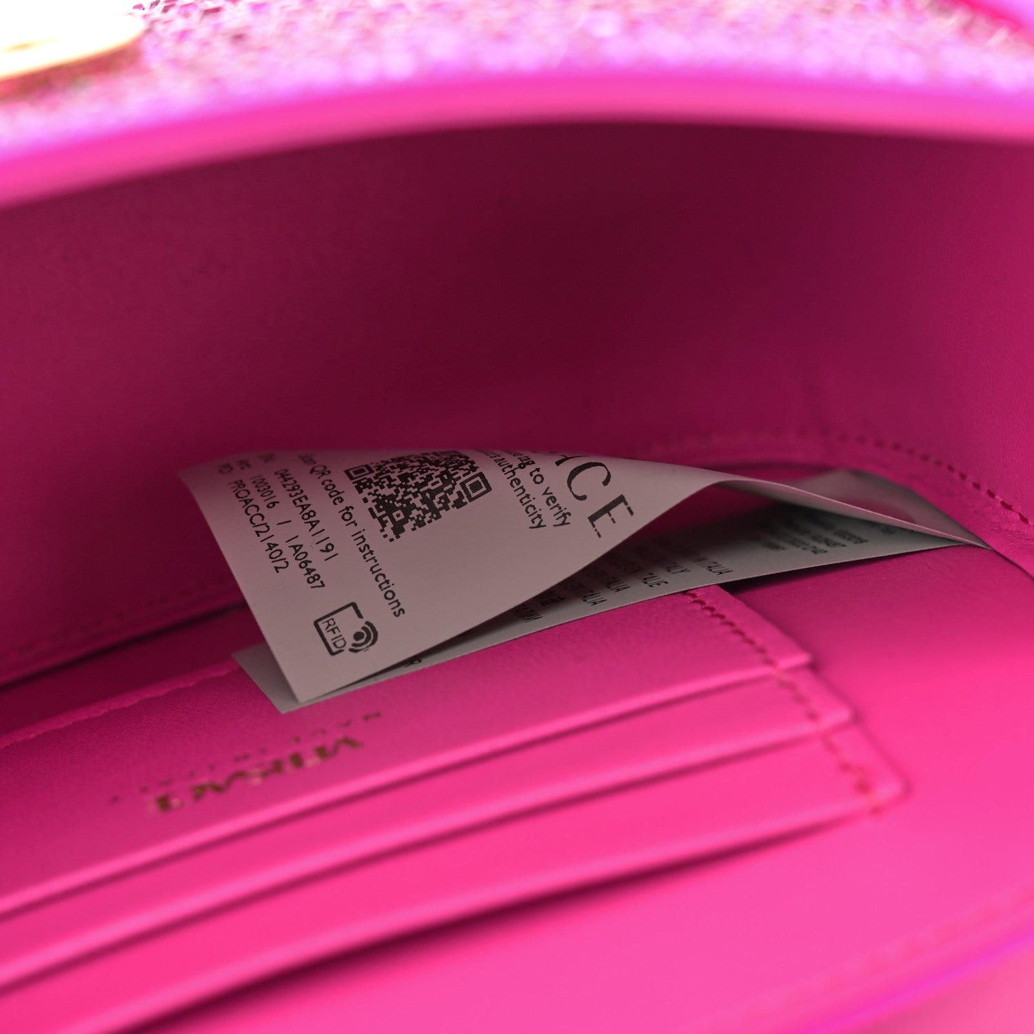 Versace Satin Crystal Studded Mini La Medusa Bag Fuxia 7 of 13