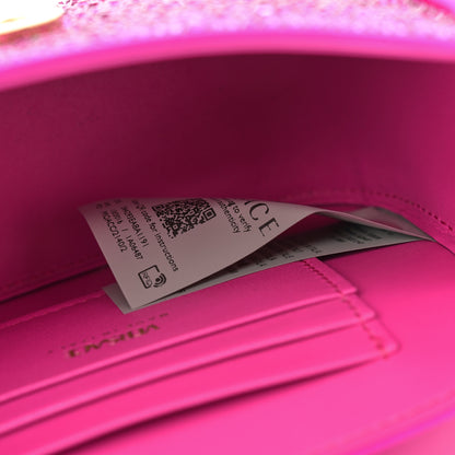 Versace Satin Crystal Studded Mini La Medusa Bag Fuxia 7 of 13