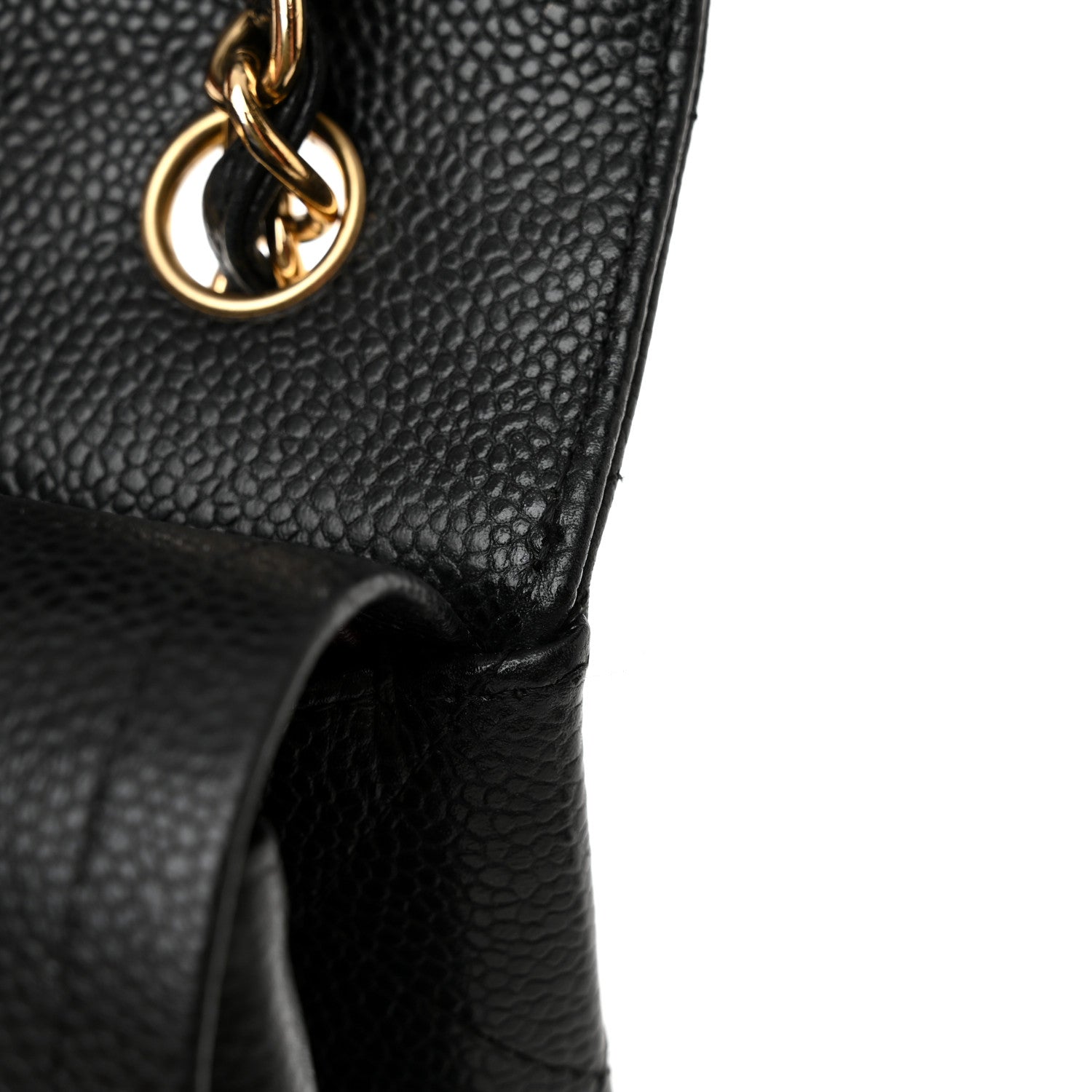 Chanel Caviar Quilted Jumbo Double Flap Black 17 of 18