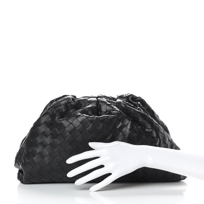Bottega Veneta Nappa Maxi Intreccio The Pouch Oversized Clutch Black 2 of 9