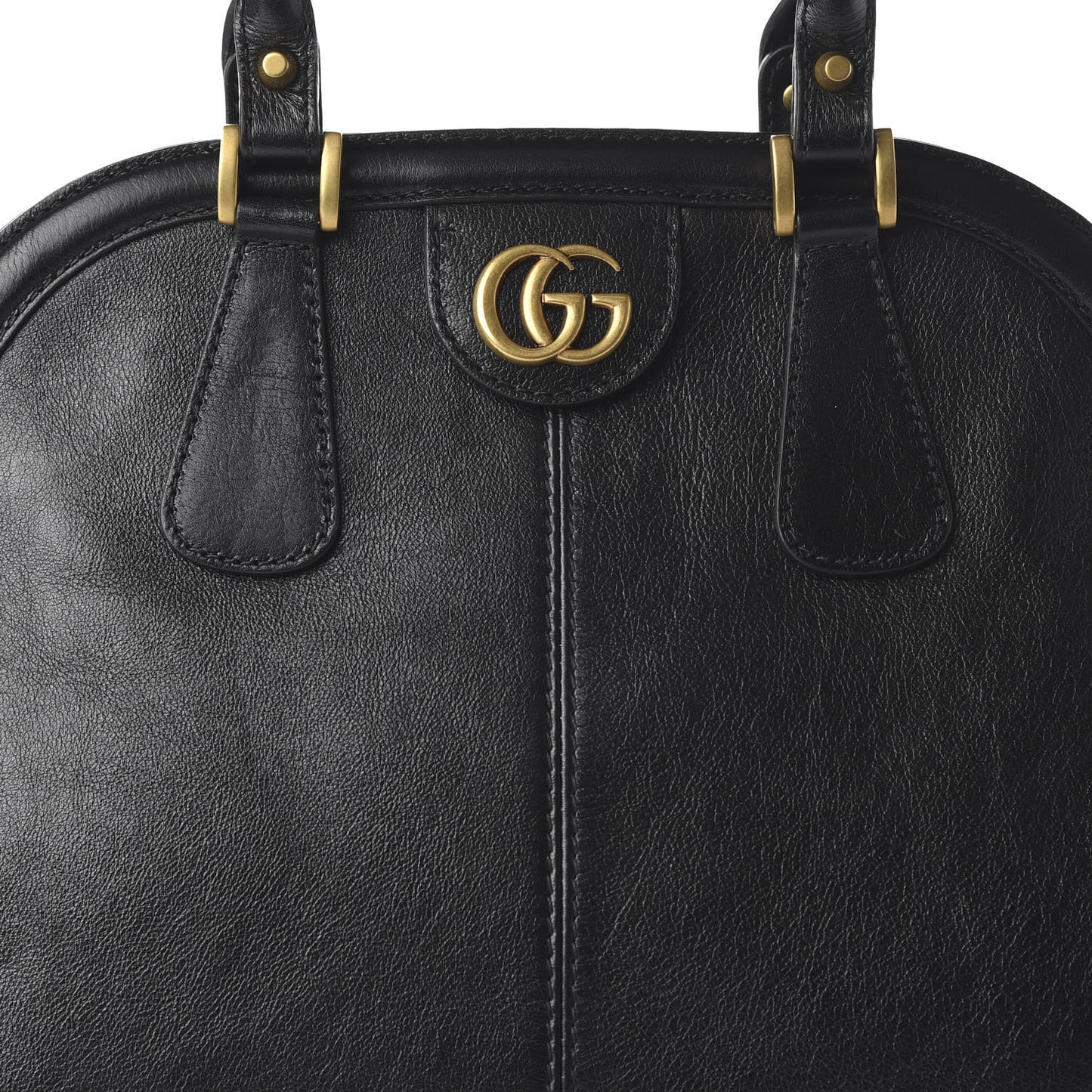 Calfskin Medium Re(Belle) Top Handle Bag Black