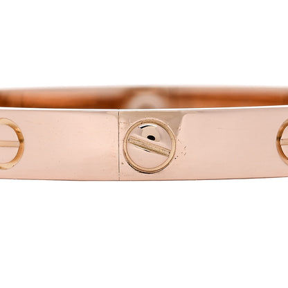 Cartier 18K Pink Gold LOVE Bracelet 16 4 of 8