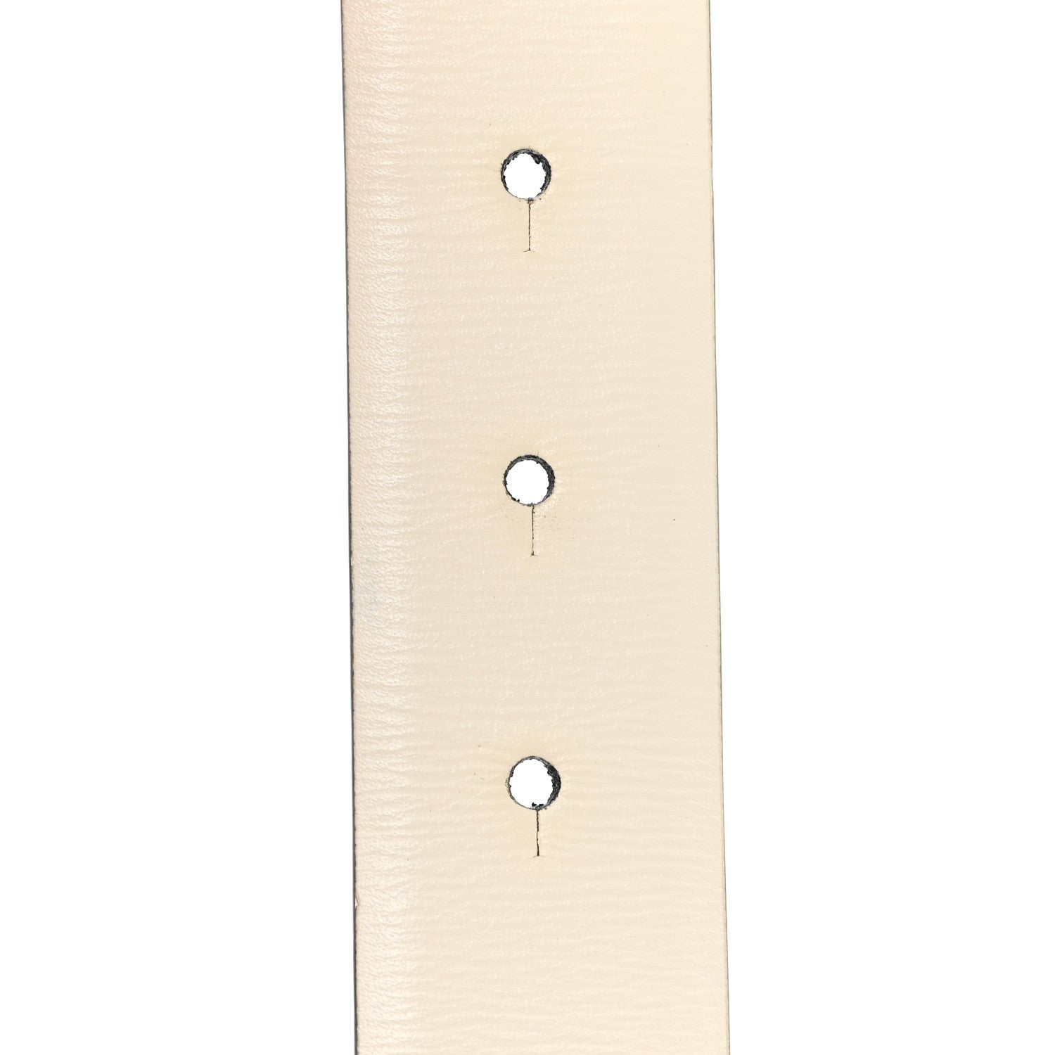 Valentino Garavani Glossy Calfskin Grainy Calfskin Hammered VLogo Reversible 30mm Belt 80 32 White Black 4 of 5