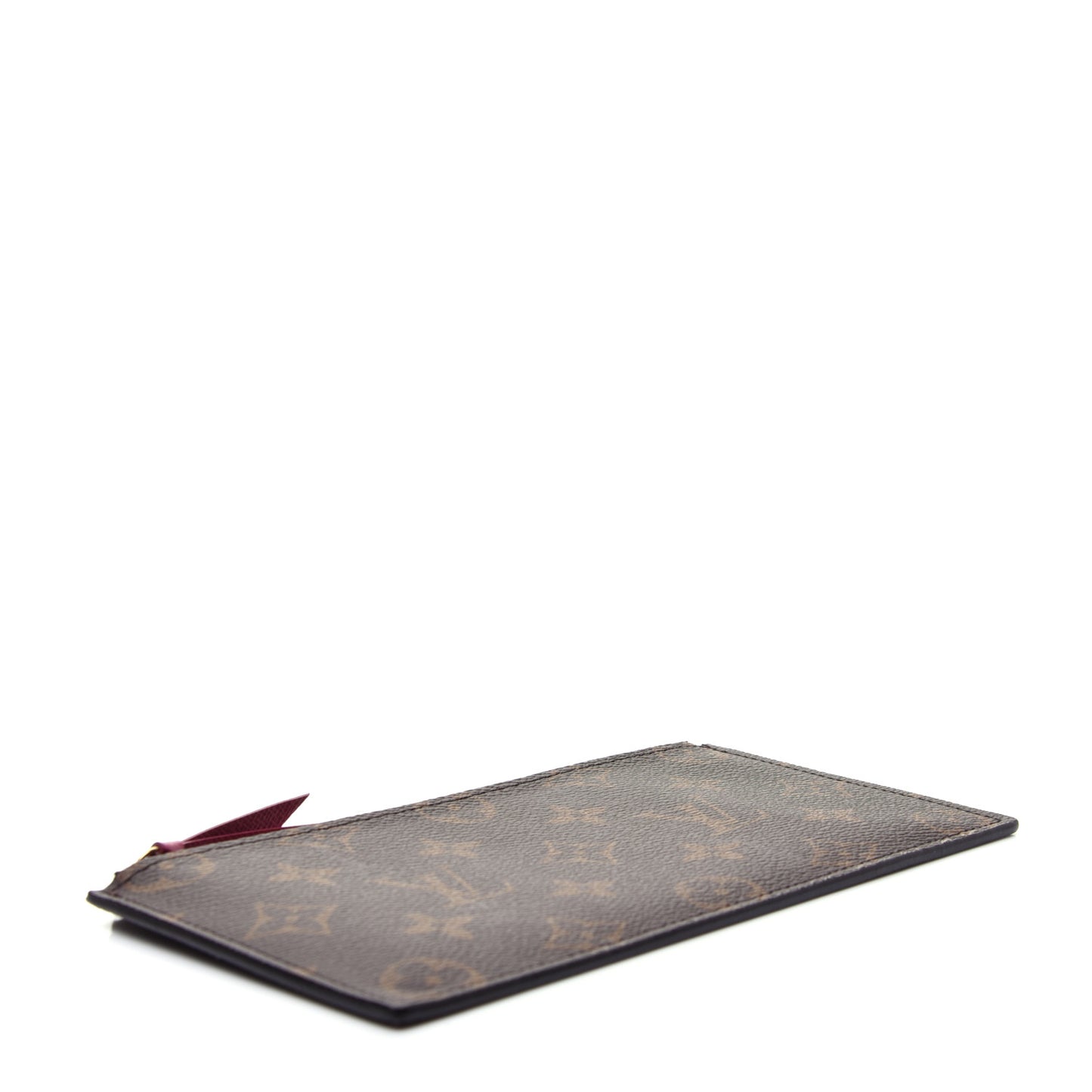 Monogram Felicie Chain Wallet Zippered Insert Fuchsia